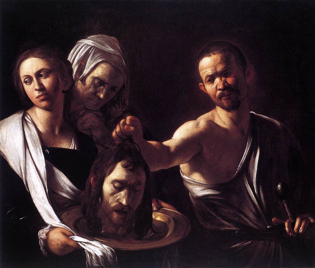 Quadro del Caravaggio, Salomè con la testa del battista
